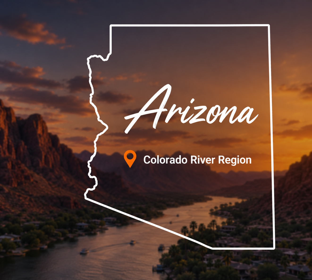 arizona state outline