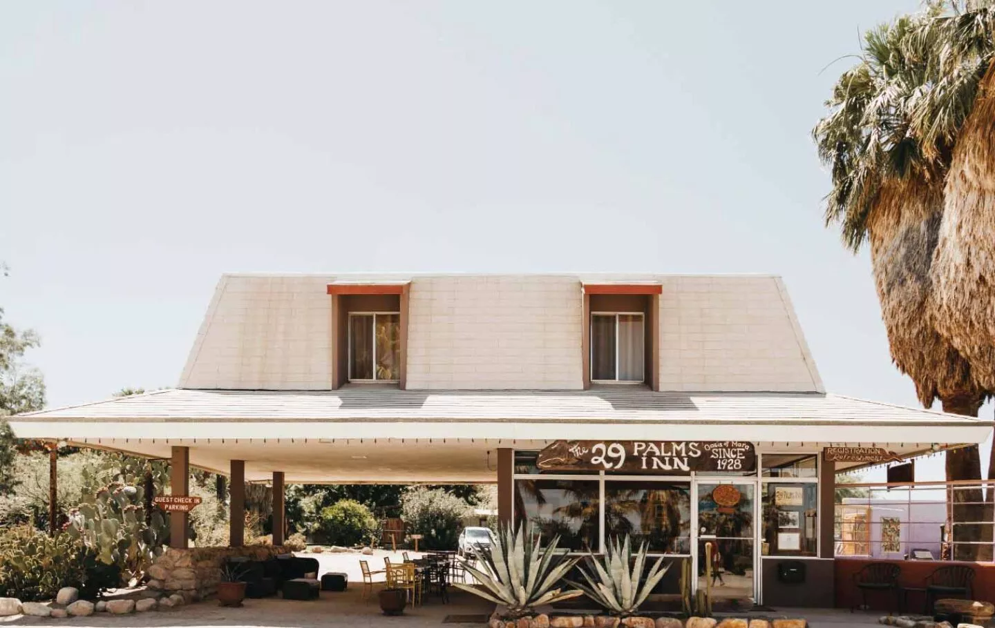 Front office at 29 Palms Inn