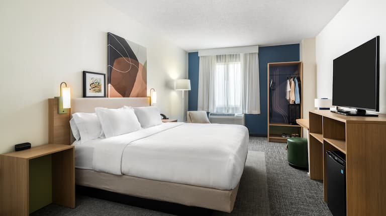 Representative Spark by Hilton king guest room from Hilton’s official gallery